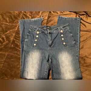 Zoe Phoebe, high rise slim bootcut, size 14, Stylish Blue Women's Jeans